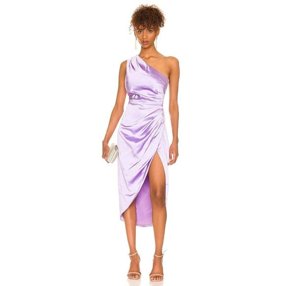 Elliatt Dresses & Skirts - ELLIATT x REVOLVE Cassini Dress in Lilac Small New Womens Satin Cocktail